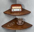 Corner Shelves, Floating Corner Shelf, Round End by Coamily