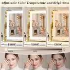 ROLOVE Gold Vanity Mirror with Lights - Image 4