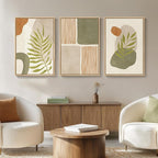 Large Framed Tropical Boho Wall Art - Image 4