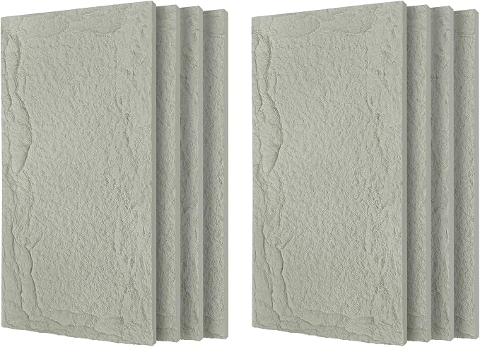 3D Faux Stone Wall Panels, Lightweight & Waterproof Accent Marble Stone Skin by Gahowlen