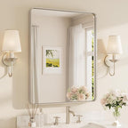 TETOTE Brushed Nickel Mirror 28 x 36 Inch by TETOTE