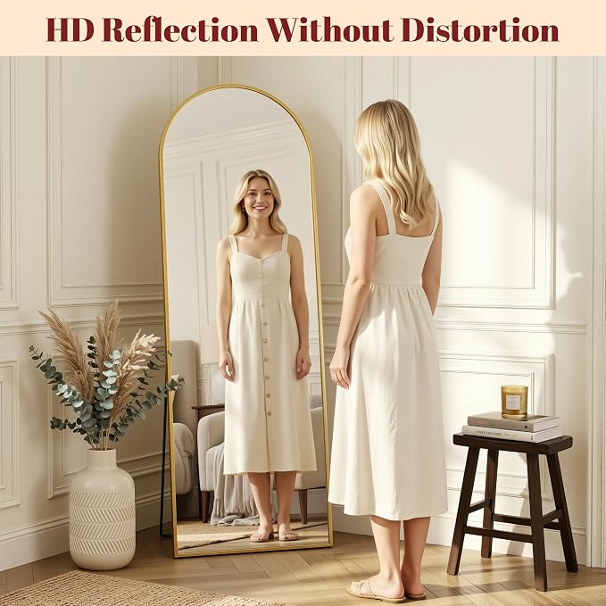 Suidia 88"x44" Arched Full Length Mirror - Image 5