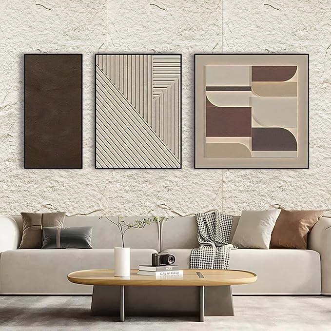 5-Pack 3D Faux Stone Wall Panels, PU Cement-Texture Wainscoting Panels - Image 4