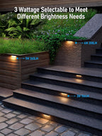 LEONLITE 8-Pack 7 Inch LED Hardscape Lighting, Update Retaining Wall Lights - Image 2