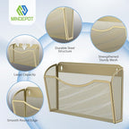 MINDEPOT Wall File Organizer, Hanging Wall Mounted File Folder Binder Holder - Image 3