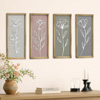 Product Elevations 3D Bathroom Art Set of 4 – Wooden Framed Wall Art by ProductElevations