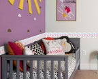 FLFK Mirror Border, Rainbow Flowers Peel and Stick Wallpaper Border Self - Image 5