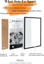 iHery Premium Natural Black OAK Wood 12x16in Everything You Can Imagine Is Real - Image 3