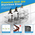 Shower Caddy 5 Pack, Adhesive Shower Organizer - Image 5