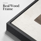 Framed Black and White Neutral Abstract Wall Art, Modern Canvas Prints - Image 5