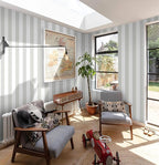 Guvana 17.7"×394" Grey and White Peel and Stick Wallpaper Striped Contact Paper - Image 2
