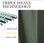 NICETOWN Dark Mallard Curtains for Sliding Glass Door, 84 inch Long, Grommet - Image 3
