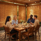 Bamboo Roller Shades for Outdoor Patio, Waterproof Sun Shades Privacy Blinds - Image 6
