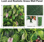 Artificial Grass Wall Panels, UV-Anti Fake Greenery Plant Boxwood Panels - Image 2