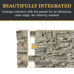 AZ Faux High-Density Polyurethane Faux Stone Interlocking Left Endcap - Image 7