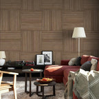 4-Piece Wood Slat Wall Panel for Interior Wall Decor Noise Cancelling 47.2" x - Image 8
