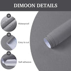 Dimoon 17.7''x393'' Peel and Stick Wallpaper Grey Contact Paper - Image 3