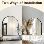FICTOR Bathroom Mirror for Wall, Arched Vanity Bathroom Mirror for Over Sink - Image 5