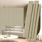 4 Pack Wood Panels for Wall, 106.3" × 11" Wood Slat Acoustic Panels, Soundproof by Ritollo