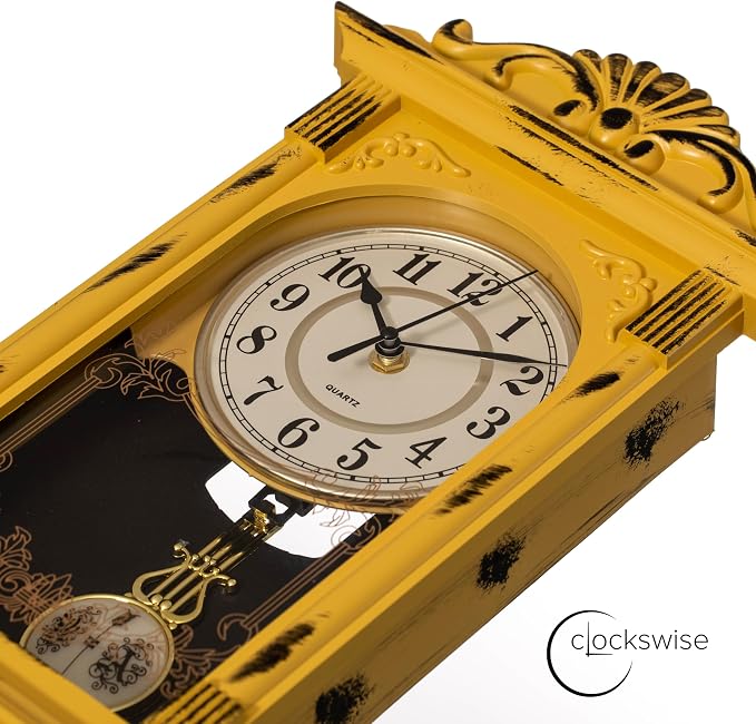 Clockswise Vintage Grandfather-Style Wall Clock - Image 6