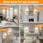 Battery Operated Wall Sconces Set Of 2, Wireless Battery Wall Light - Image 8