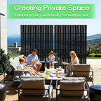 MTART Metal Privacy Screen 72" H x 47.2" Decorative Outdoor Privacy Screen - Image 4
