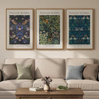 Large Framed Vintage William Morris Wall Art by Cuspin