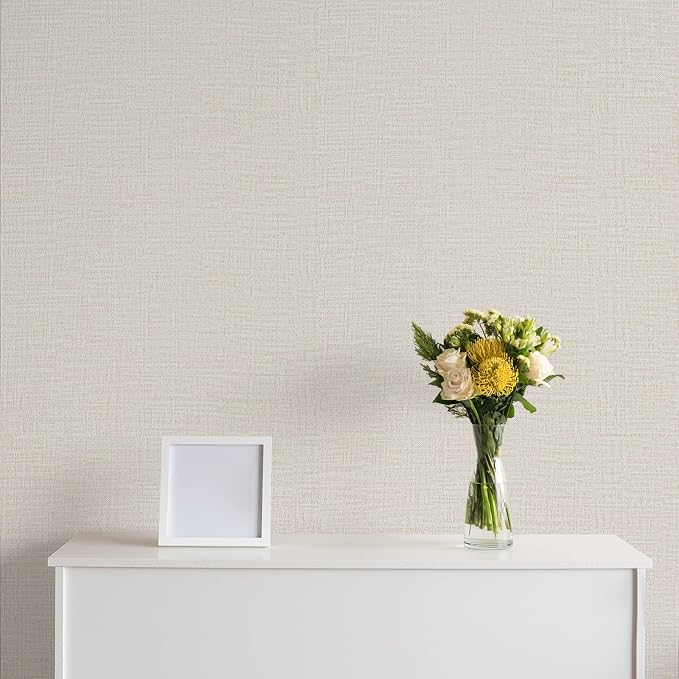 TANONE Contact Paper Peel and Stick 23.6" W X276 L, Grasscloth Wallpaper Self - Image 7