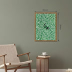 Framed Floral Black Cat Canvas Wall Art, Cute Black Cat in Daisy Field Painting - Image 3