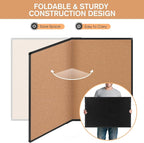 Extra Large Cork Bulletin Board 48" X 48", Foldable Notice Pin Board - Image 4