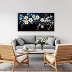 Suconvng White Flower Wall Art Canvas Wall Art Decor Set Home Wall Decor Modern - Image 3