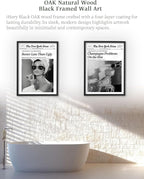 iHery Small Premium Natural Black OAK Wood 8x10in Champagne Problems On the - Image 6