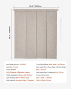 VEVOR Panel Track Blinds, Extendable Track from 45.8 in to 86 in W, Trimmable - Image 7