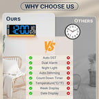 16.5" Large Digital Wall Clock - Image 9