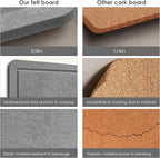 Lightomorrow Bulletin Board, 36 x 24 inches Felt Board - Image 5
