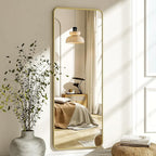XRAMFY 56"x21" Floor Full Length Mirror Standing Full Body Rounded Corner - Image 2