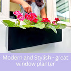 LaLaGreen Wall Planters Carbon Steel Black Metal Hanging Flower Pot - Image 3