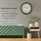 Foxtop Retro Silent Non-Ticking Round Classic Clock 12 Inch Quartz Decorative - Image 3