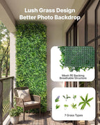 VEVOR Artificial Plant Wall, 40 x 120 in Artificial Boxwood Panels, Sun - Image 3