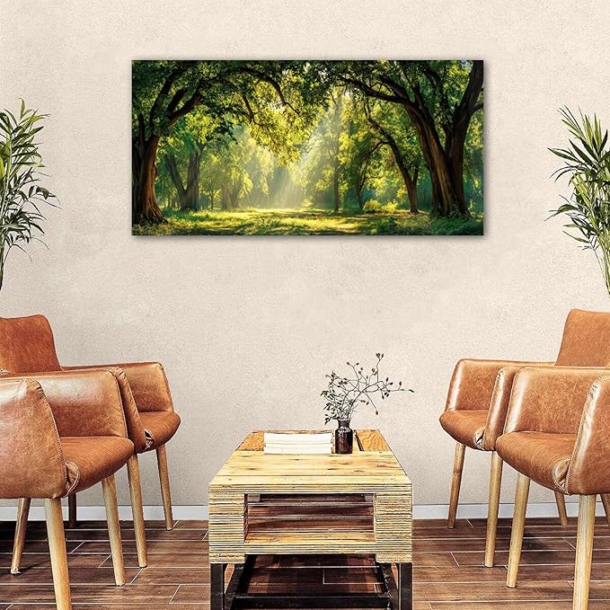 Forest Canvas Wall Art for Living Room Nature Landscape Pictures Wall Decor - Image 3