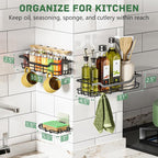 OMAIRA 3-Pack Shower Caddy - Image 5