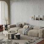 Abyssaly Peel and Stick Wallpaper 17.7" X 118" Thickened White Gray Wood - Image 6
