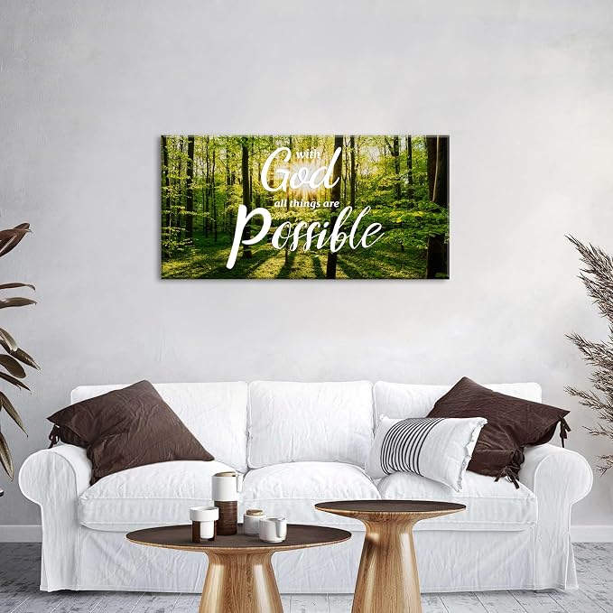 Christian Wall Decor Bible Verse Wall Art - Image 2