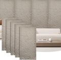 5-Pack 3D Faux Stone Wall Panels, PU Cement-Texture Wainscoting Panels by Unknown