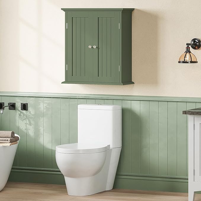 ChooChoo Bathroom Wall Cabinet, Over The Toilet Space Saver Storage Cabinet - Image 6