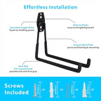 Garage Hooks, 4 Pack Wall Mount Storage Hanger - Image 2