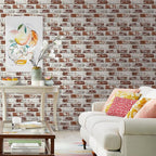 Commomy 10 Pcs 3D Brick Peel and Stick - Image 3