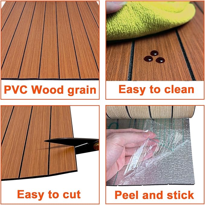 YU LI 3DH Peel and Stick PVC Slat Wall Panel 118"x15.75" Self-Adhesive Thick - Image 6