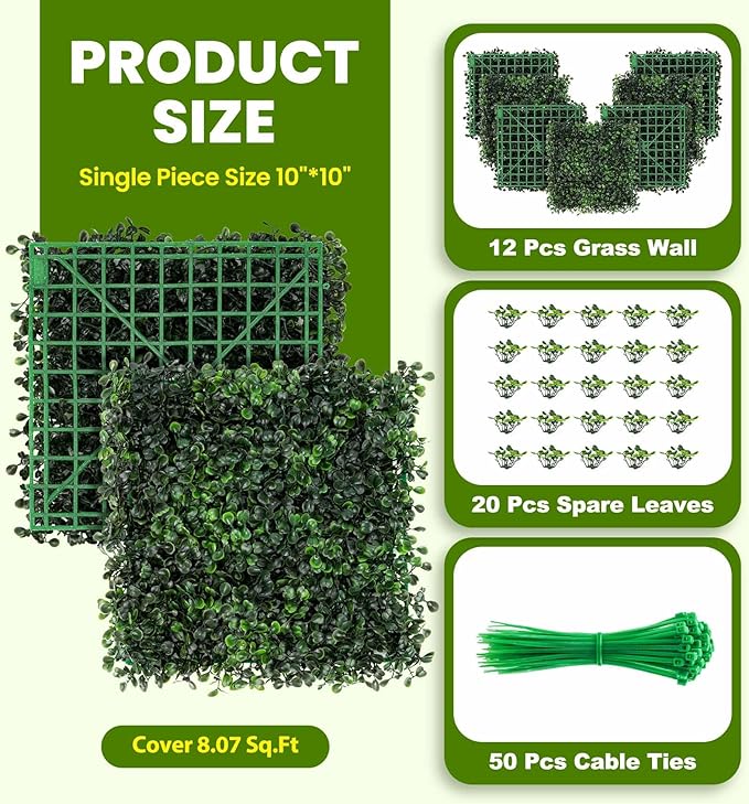 KASZOO Artificial Grass Wall Panel - Image 2
