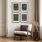 Framed William Morris Wall Art Set of 4, Vintage Botanical Floral Bird Prints - Image 8